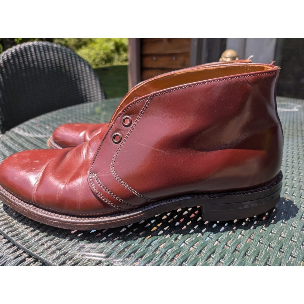 Vintage Walk Over Men's Brown Leather Tie Dress Chukka Boots Shoes  7.5 C